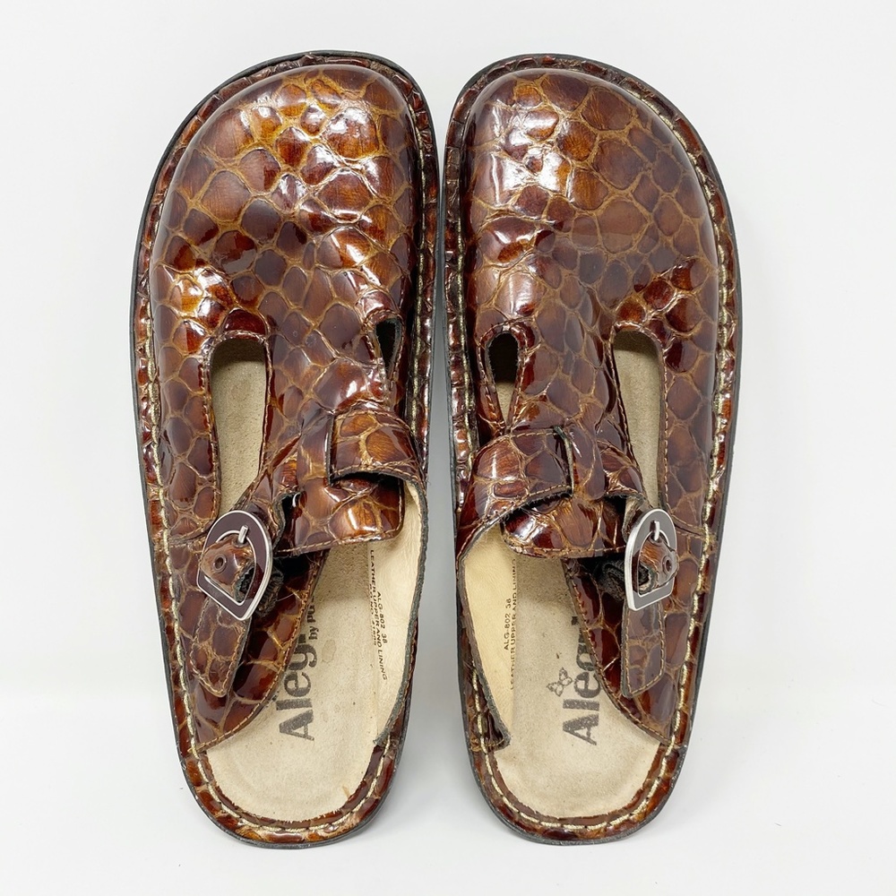 Alegria Choco Croco Clogs - Picture 6 of 8